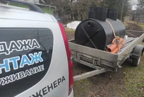 Монтаж септика ЭКО-Л 3 самотёком в деревне Большое Авдотьино Ивановской области