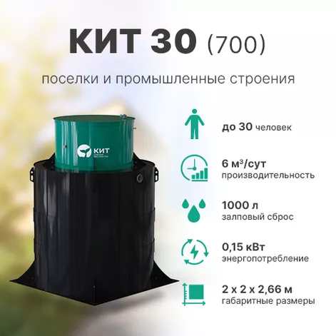 Станция биологической очистки КИТ 30 (К-30-700) в Плесе