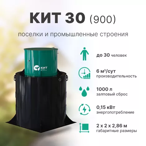 Станция биологической очистки КИТ 30 (К-30-900) в Плесе